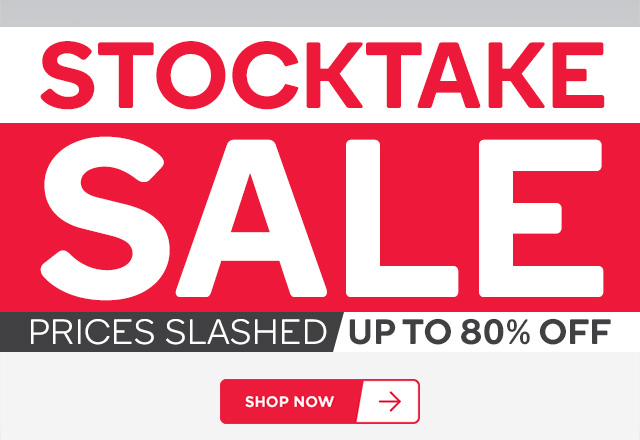 Stocktake Sale: Save up to 80%