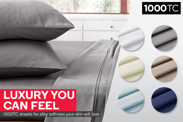 1000TC Luxury Bedding from $49 | Luxury Towels up to 70% OFF RRP