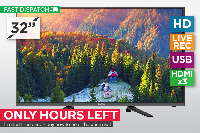 32″ LED TV $199 – Only Hours Left at this Crazy Price!