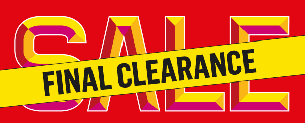 Clearance continues while stocks last!