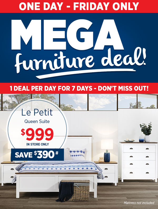 Save $390 off the Le Petit Queen Suite – Friday Only!