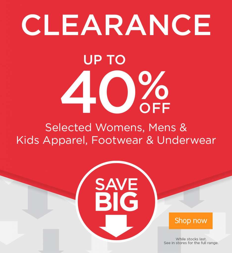 Big Savings Off Selected Ranges at Big W!