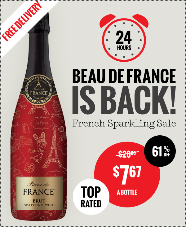 French Sparkling – Just $7.67 a bottle for Beau de France