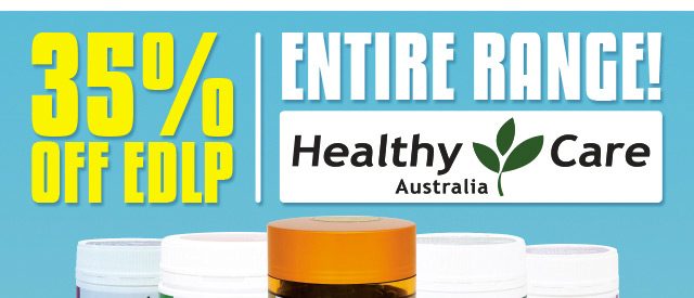 A Huge 35% Off RRP* Healthy Care Entire Range!