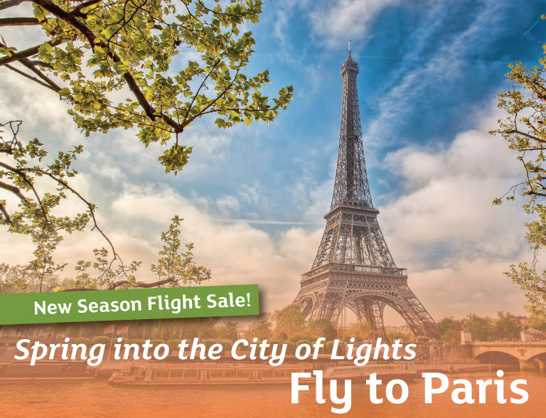 Fly to Paris fr. a low $911* | Fly to Christchurch fr. $194*