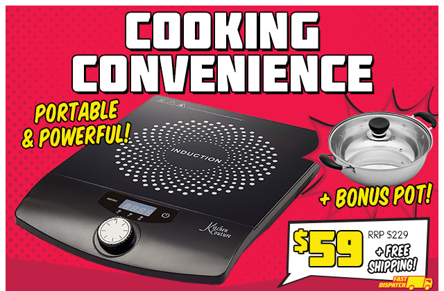 2000W Induction Cooker + Bonus Pot – 74% OFF RRP!