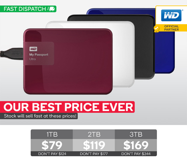 Our Lowest Price EVER for WD My Passport Hard Drives