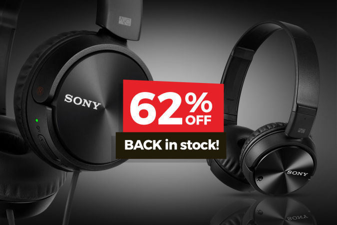 62% Off Sony Noise Cancelling Headphones – Back In Stock!