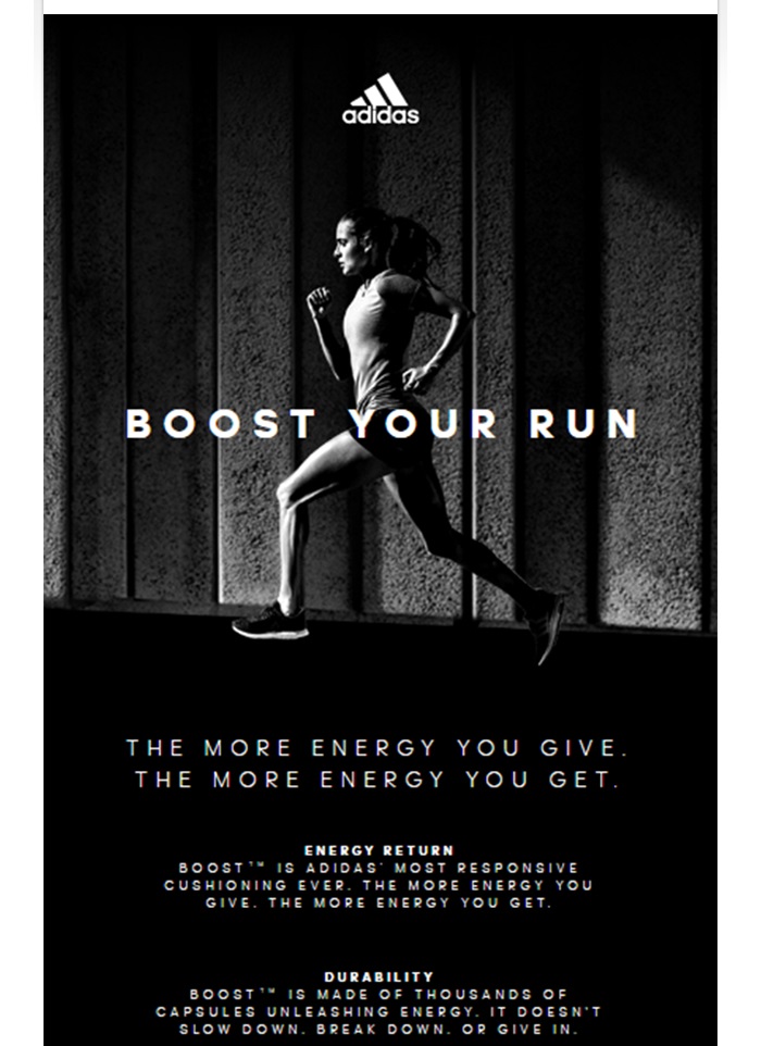 BOOST Your Run : ADIDAS