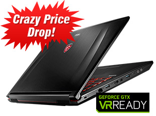 PRICE DROP: MSI VR Ready Gaming Laptop… and many more!