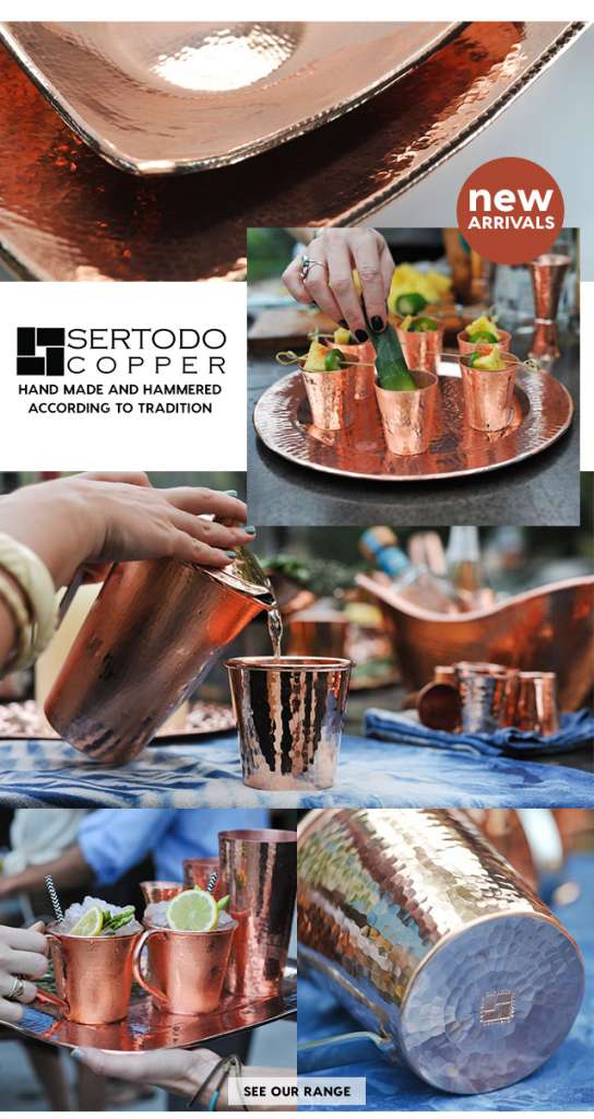 Glistening new arrivals from Mexico’s Sertodo Copper – beautifully crafted to tradition