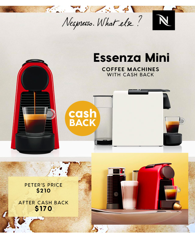 Receive up to $70 cash back across our range of Nespresso machines