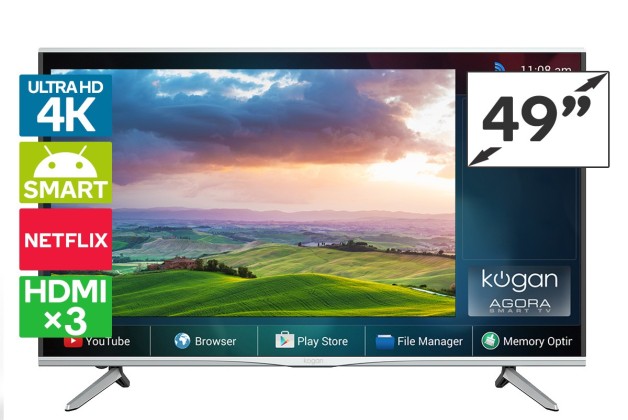 Kogan 49″ Agora 4K Smart LED TV (Ultra HD) $549