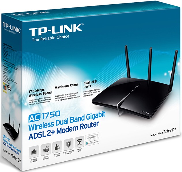 TP-Link Wireless Dual Band Gigabit ADSL2+ $149!