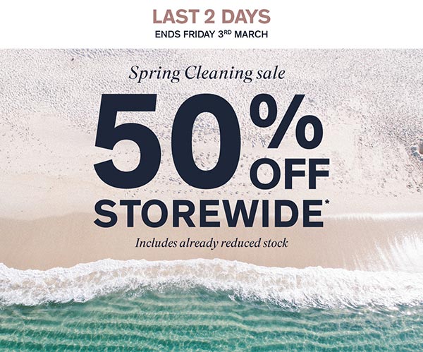 Spring Cleaning Sale Ends Tomorrow