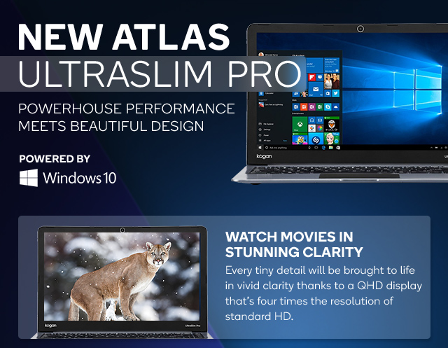 Atlas UltraSlim Pro Notebook $799 – Thinner than MacBook Air!