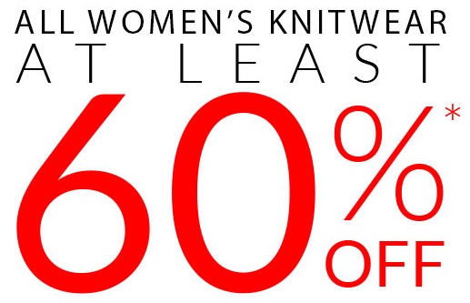 SPEND AND SAVE ON KNITWEAR: BUY 2 OR MORE GET 30% OFF