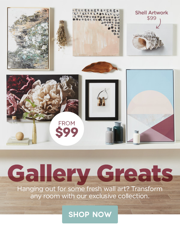 Are your walls crying out for colour? Shop art prints from $99