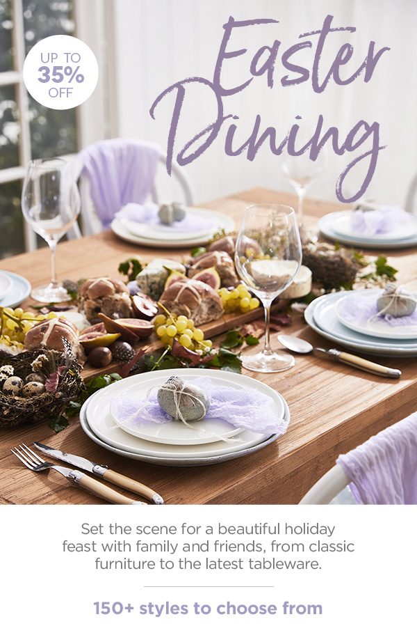 Hop to it! 30% off Easter entertaining essentials