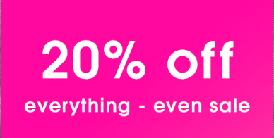 20% off everything including sale