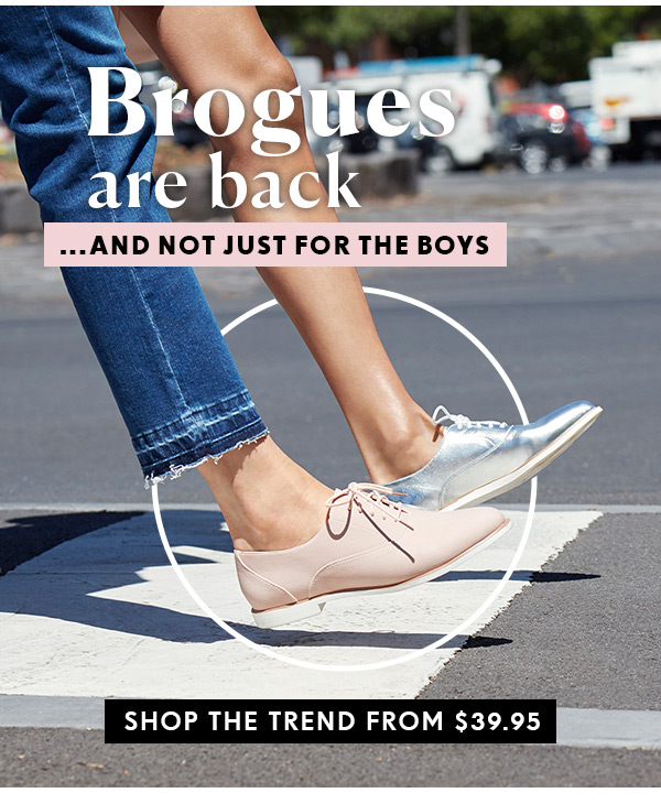 Brogues are back… and not just for the boys!