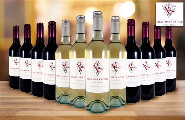 Just $69 for a dozen premium wines from the James Halliday-rated King River Estate Wines, delivered to your door!