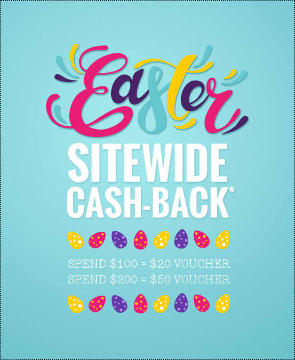 CASH-BACK Vouchers On Everything. All Weekend