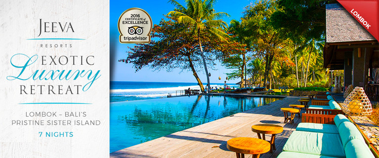 Beachfront Hideaway on Bali’s Sister Island of Lombok $999 per person, valued up to $3,574