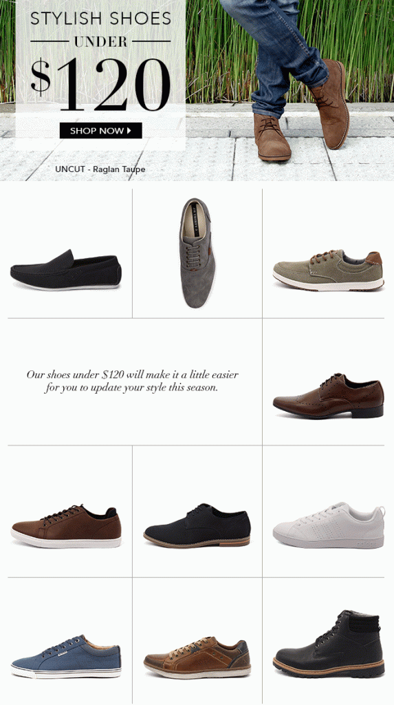 Men’s Shoes Under $120