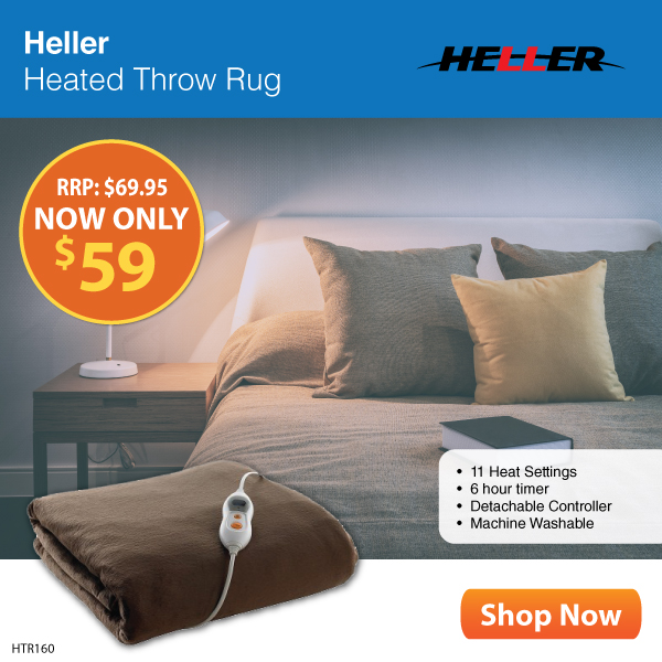 ?Pamper Mum with a Heated Throw, now $59?