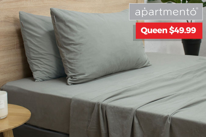 Apartmento Micro Flannel Sheet Sets – Queen $49.99!