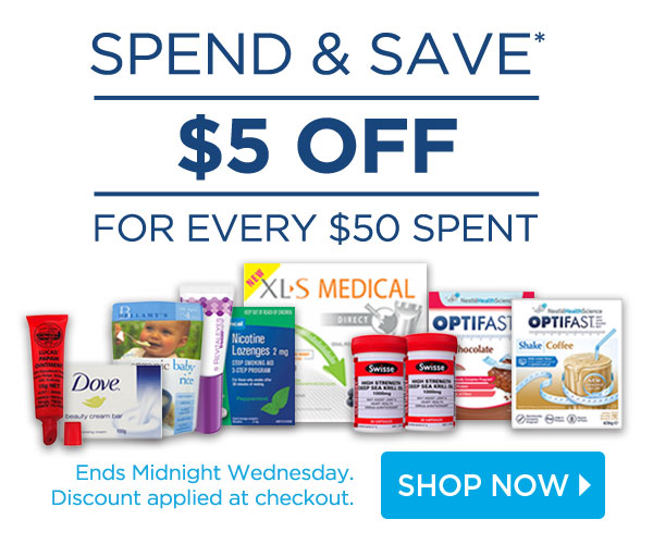 Get $5 off for every $50 you spend online at amcal.com.au!