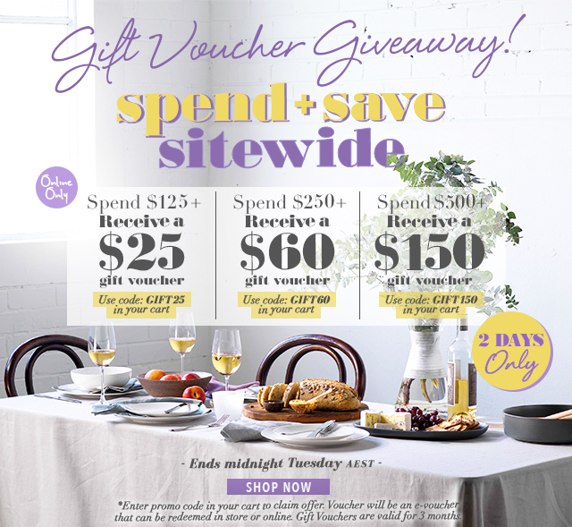 ? Gift Voucher Giveaway! ? Spend & Save Sitewide!