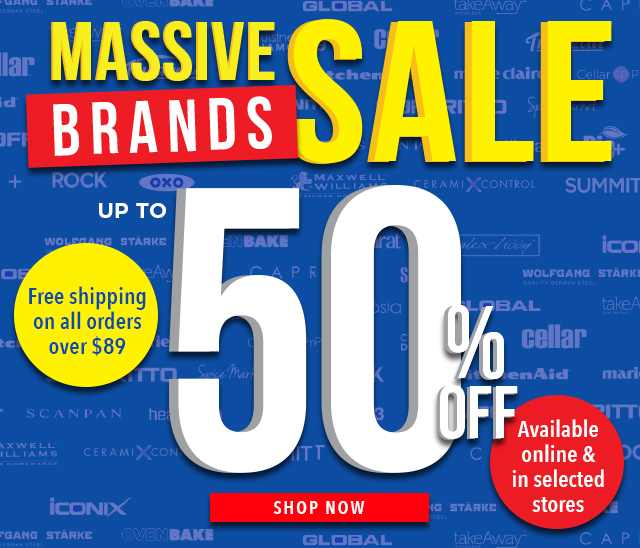 Massive Brands Sale! Up to 50% off!