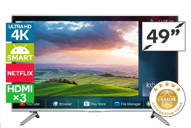 PRICE DROP: Kogan 49″ Agora 4K Smart LED TV (Ultra HD)