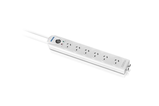 Philips 6-Outlet Surge Protector with 1.8m Cord (SPC3067WA/79)