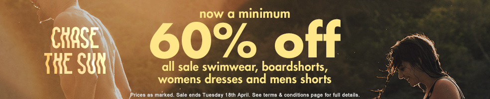 Min. 60% Off Sale Swim & Dresses!