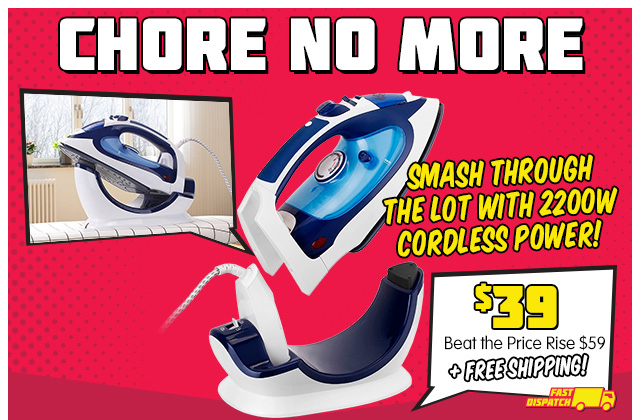 Cleaning Bargains – Iron, Vacuums, Floor Cleaners & More!