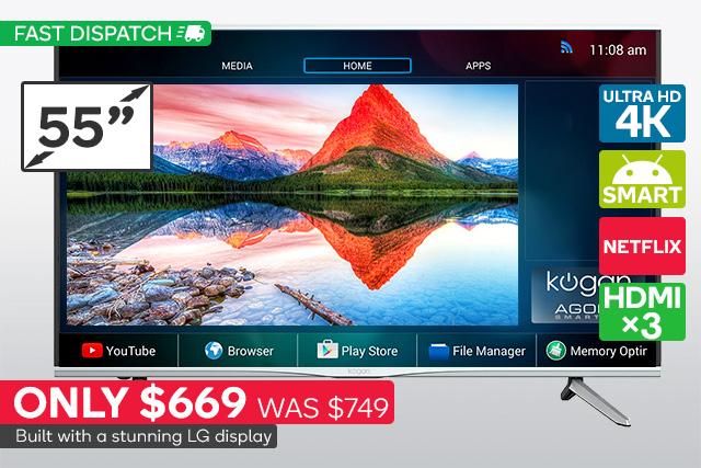 55″ 4K Smart TV Just $669 (Was $749)