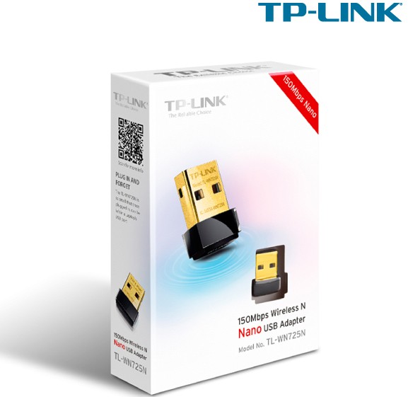 TP-LINK TL-WN725N 150Mbps Wireless N Nano USB Adapter TL-WN725N $12!