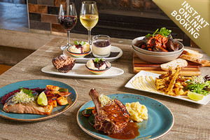 Three-course lunch or dinner with drinks for two people is $59 (valued up to $168)