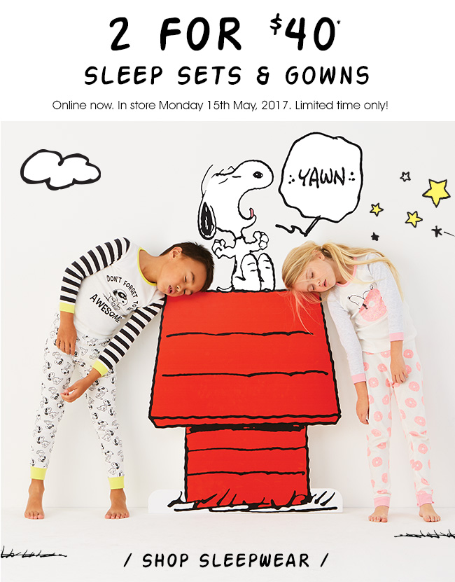 2 for $40 sleep sets & gowns to snuggle up in!