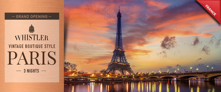 Romantic Boutique Hotel Escape in Paris $599