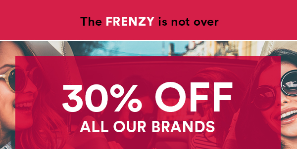 ⌛Hurry…Last hours 30% OFF⌛ THE FRENZY is almost over.