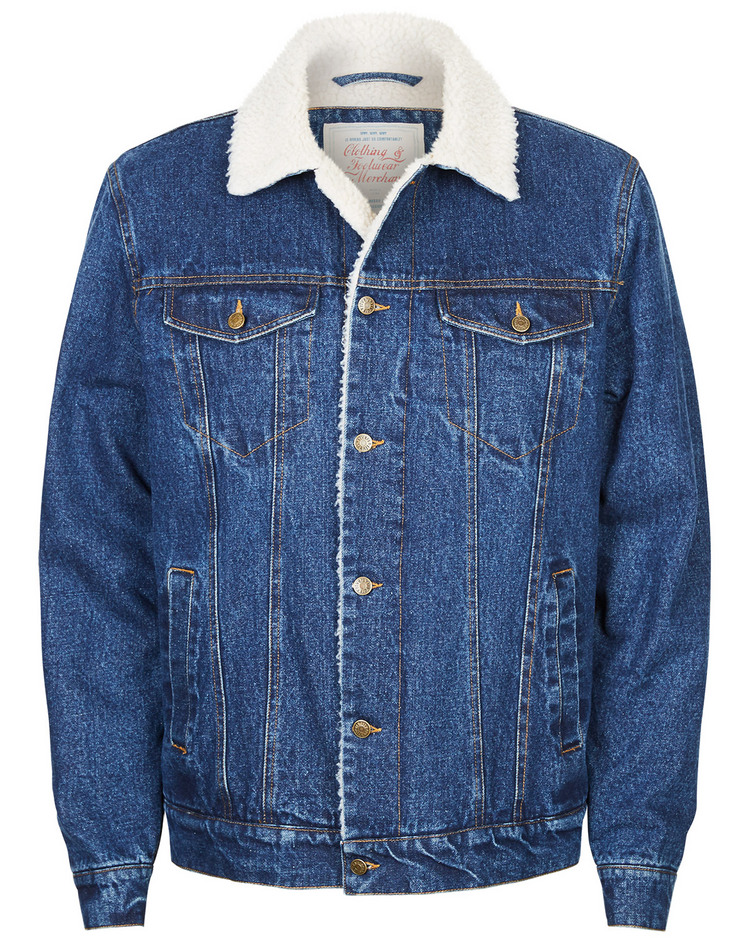 Sherpa Lined Denim Jacket NOW $42.00