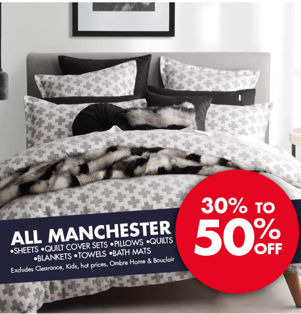 Rush in TODAY for Our Massive Savings Sale! 30% to 50% OFF