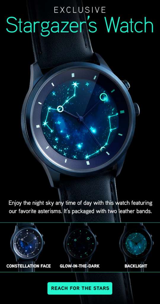 Our new stargazer’s watch will have you seeing $59.99