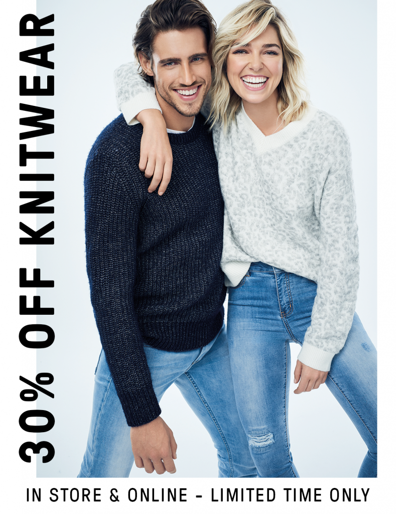 Treat Mum with 30% off knitwear + free express delivery