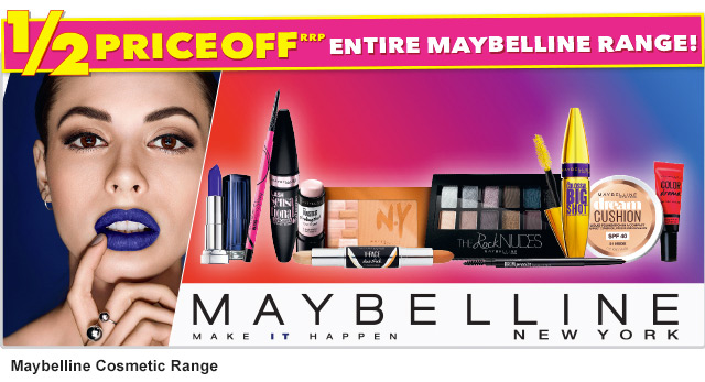 UP TO 50% OFF Your Favourite Cosmetics!