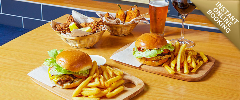 Burger with a Starter, Chips and Drinks in Richmond, Just $29